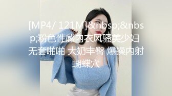 [MP4/ 121M]&nbsp;&nbsp;粉色性感内衣风骚美少妇 无套啪啪 大奶丰臀 爆操内射蝴蝶穴